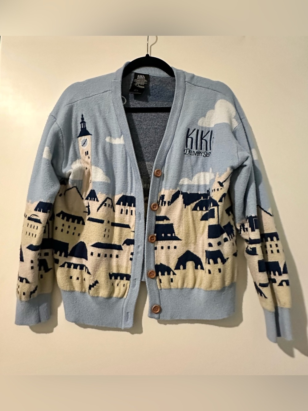 Her Universe Kiki’s Delivery Service Light Blue Scenic Village Cardigan